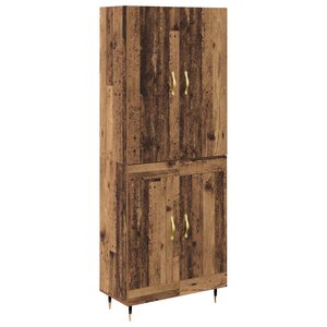 vidaXL Haut Armoire Bois Ancien 69 5 x 34 x 180 cm Bois d'ingénierie
