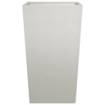 vidaXL Jardinières 2 Pièces 45x45x75 cm acier inoxydable