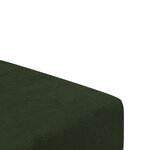 vidaXL Canapé-lit à 2 places vert foncé velours