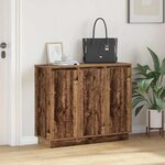 vidaXL Buffet LED Bois ancien 90 x 32 x 75 cm Bois d'ingénierie