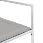 vidaXL Ensemble à manger de jardin avec coussins 15Pièces blanc textilène