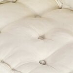 vidaXL Pouf modulaire crème 70x70x54 tissu