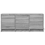 vidaXL Meuble TV avec LED sonoma gris 97x34x40 cm bois d'ingénierie