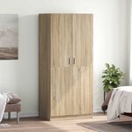vidaXL Garde-robe Chêne sonoma 80x52x180 cm Bois d’ingénierie