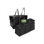 Pack and Move - Lot 24 Grands Sacs Déménagement  Rangement Et Transport Ultra Résistant - Réutilisable - Poignées Solides - 100L