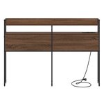 vidaXL Tête de lit avec étagère Chêne marron 120 cm Bois d'ingénierie