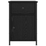 vidaXL Cabinet de chevet Chêne noir 40 x 42 x 60 cm Bois d'ingénierie
