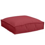 vidaXL Coussin pour assise de palette 2 Pièces Bordeaux 40 x 40 x 8 cm