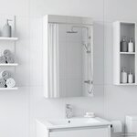vidaXL Armoire Miroir de Salle de Bain Blanc 30 x 10 5 x 50 cm