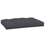 vidaXL Coussin de palette anthracite 120x80x12 cm tissu