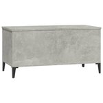 vidaXL Table basse Gris béton 90x44 5x45 cm Bois d'ingénierie