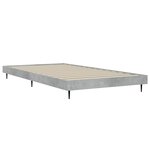 vidaXL Cadre de lit sans matelas gris béton 90x200 cm