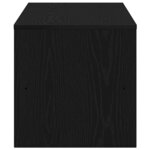 vidaXL Meuble TV chêne noir 120x40x40 cm bois d'ingénierie