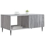vidaXL Table basse Sonoma gris 90 x 50 x 40 cm Bois d'ingénierie