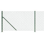 vidaXL Clôture à mailles losangées avec bride vert 1x25 m
