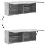 vidaXL Armoire murale de bain sonoma gris 80x25x30cm bois d'ingénierie
