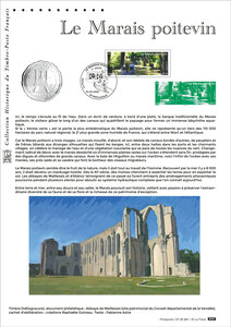 Document philatélique - Le Marais poitevin
