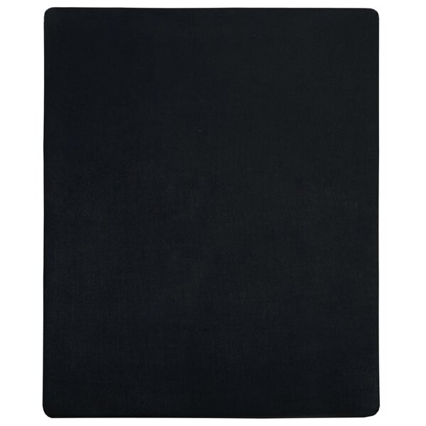 vidaXL Draps-housses Jersey 2 Pièces Noir 100x200 cm Coton