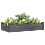 vidaXL Lit surélevé de jardin doublure 120x60x25 cm bois massif sapin
