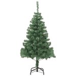 vidaXL Arbre de Noël artificiel et support Acier 210 cm 910 branches