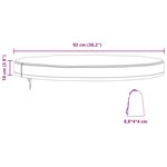 vidaXL Housse de Table Extérieure 92 x 92 x 10 cm Tissu Oxford 210D