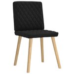 vidaXL Chaises à manger lot de 6 noir tissu