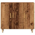 vidaXL Buffet vieux bois 90x34x80 cm bois d'ingénierie