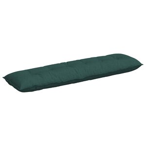 vidaXL Coussin de Dos Vert foncé 180 x 19 x 50 cm tissu