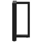 vidaXL Pieds de table à manger en T  2 pièces  noir  50 x 35 x (72-73) cm  acier