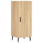 vidaXL Buffet haut Chêne sonoma 34 5x34x180 cm Bois d'ingénierie