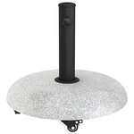 vidaXL Pied de parasol Gris clair et noir 45 x 45 x 40 cm