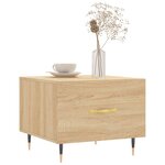 vidaXL Table basse Chêne sonoma 50x50x40 cm Bois d'ingénierie