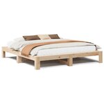 vidaXL Cadre de lit sans matelas 180x200 cm bois massif de pin
