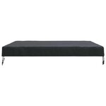 vidaXL Housse de Table Uni Noir 142 x 142 x 15 cm tissu