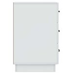 vidaXL Cabinet de chevet Blanc 43 x 41 x 63 5 cm Bois d'ingénierie