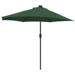 vidaXL Parasol de jardin demi Vert Moyen Aluminium thermolaqué