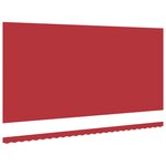 vidaXL Toile de rechange pour store banne Rouge 600 × 300 cm Toile