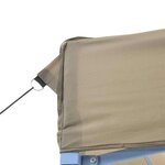 vidaXL Tente de fête pop-up Taupe 580 x 292 x 315 cm Tissu Oxford