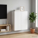 vidaXL Armoire Murale Blanc 59 x 31 x 64 cm Bois d'ingénierie