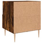 vidaXL Table de chevet chêne fumé 40x35x47 5 cm bois d’ingénierie