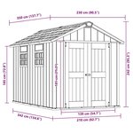 Keter Abri de jardin Oakland 7511 anthracite