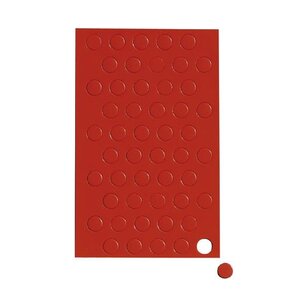 Symboles magnétiques cercle Ø 10 mm 50 pcs Rouge MAUL