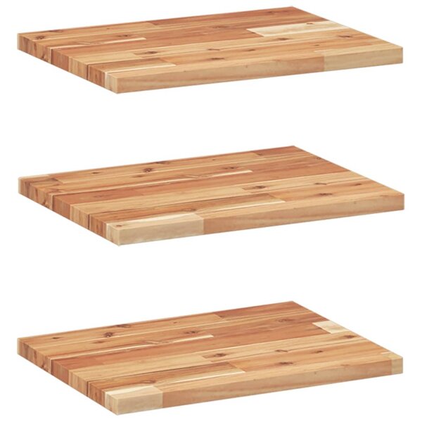 vidaXL Étagères flottantes 3 Pièces 40x30x2 cm acacia massif à l'huile