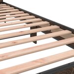 vidaXL Cadre de lit sans matelas chêne marron 100x200 cm