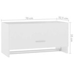 vidaXL Garde-robe blanc 70x32 5x35 cm bois d'ingénierie