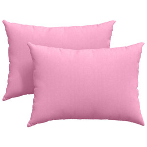 vidaXL Coussins de canapé 2 Pièces Rose 70 x 50 cm tissu