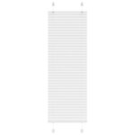 vidaXL Store plissé blanc 40x150 cm largeur du tissu 39 4 cm polyester