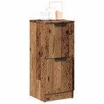 vidaXL Buffets 2 Pièces vieux bois 30x30x70 cm bois d'ingénierie