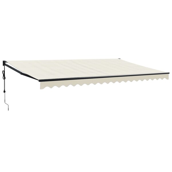 vidaXL Auvent rétractable automatique crème 5x3 m