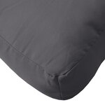 vidaXL Coussins de palette lot de 3 anthracite tissu oxford